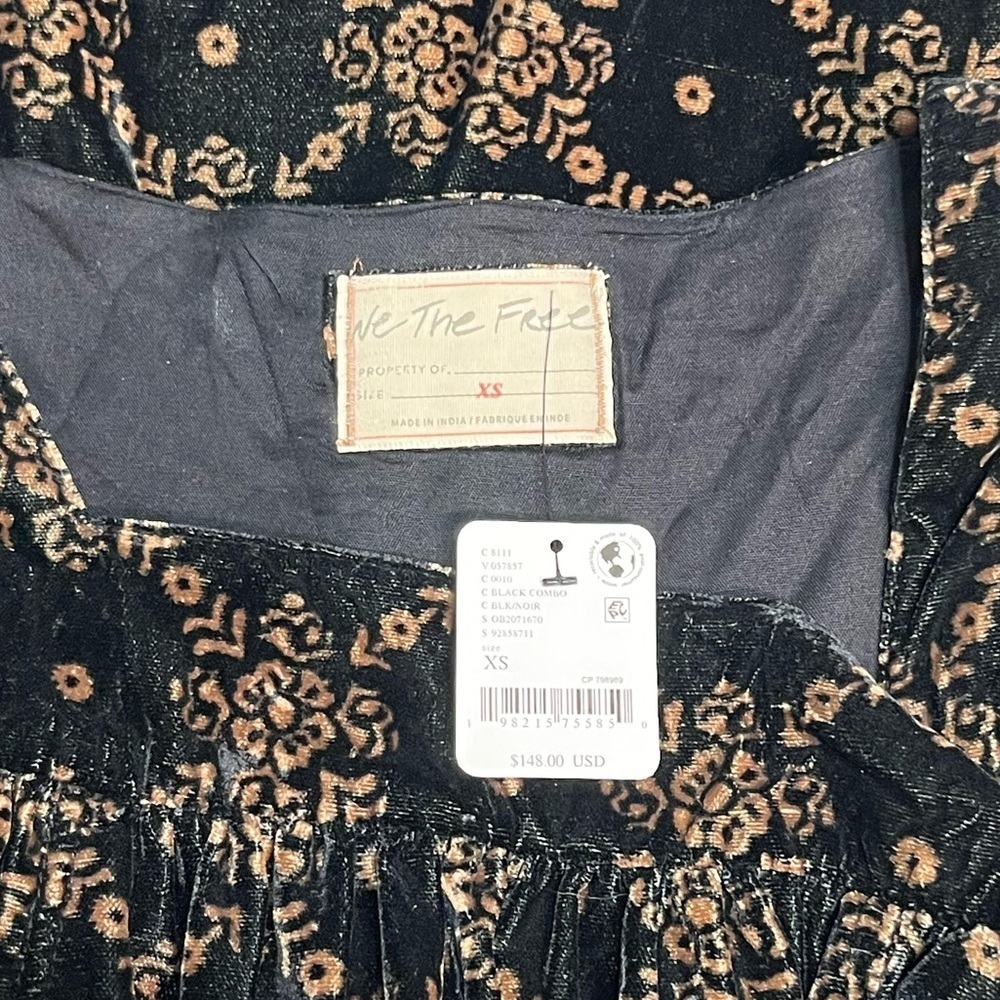 Free People | We The Free | Summer Camp Velvet Tunic | NWT! - Picture 8 of 10